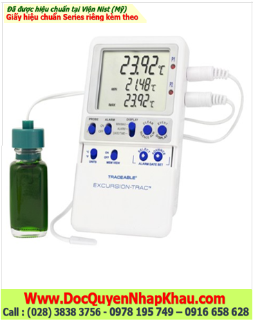 Nhiệt kế Vaccine Monitoring –50.00 đến 70.00°C, 6434 Excursion-Trac™ Traceable® Datalogger Thermometer